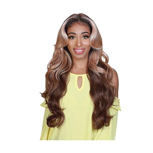 Zury Sis Synthetic Beyond 5” Hand-Tied Deep Part Lace Front Wig - H CHILL (SOMBRE RT 27/30)
