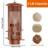 Metal Squirrel Proof Bird Feeder,Bird Feeders for Outdoors,Weight Activated Squirrel