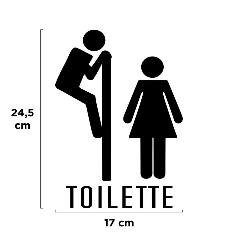 Wall Sticker - Toilet - Toilet - Bathroom - Toilet