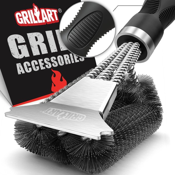 GRILLART Grill Brush and Scraper, Extra Strong BBQ Cleaner Accessories,