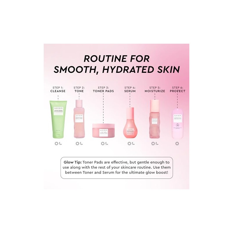 Glow Recipe LHA + AHA Toner Pads (60ct) - Korean