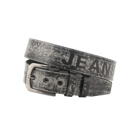 URAMAN Mens Casual belts for Jeans Western Cowboy Country Embossed Leather Belt Fashion Gradient Black