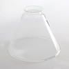 Permo Lighting Fixture Replacement Funnel Flared Clear Glass Shade