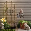 Metal Windmill Handmade Bike Frog Cat Bunny Mantis Sculpture for