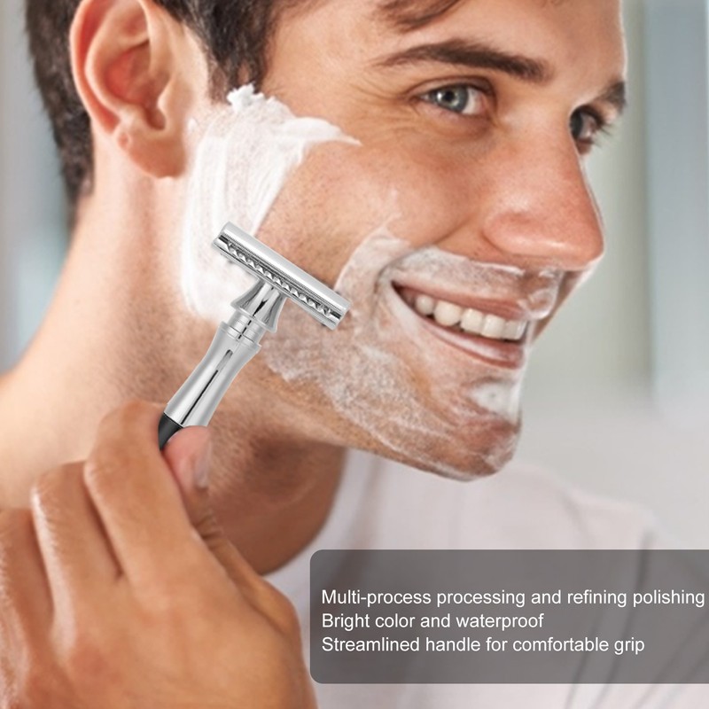 Shaving Razor Double Edge Blade Retro Safety Razor Stainless Steel