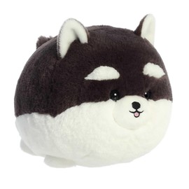 Aurora® Playful Teddy Pets™ Pom Stuffed Animal - Unique Design - Endless Play - Black N White 9 Inches