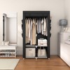 VTRIN Portable Closet Wardrobe Closet for Hanging Clothes with 4