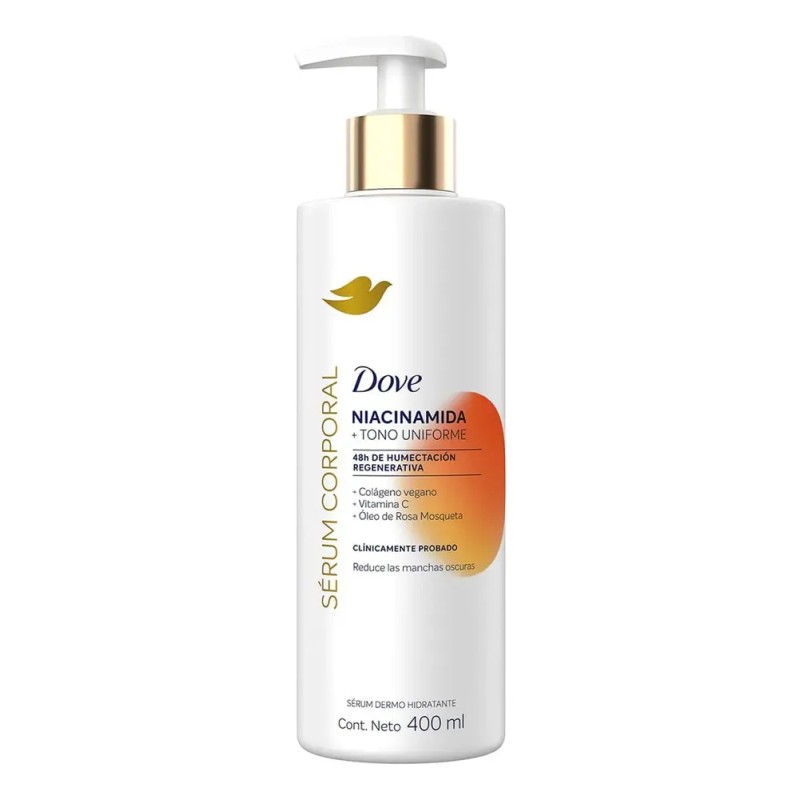 2 Sérum Corporal Niacinamida Dove Tono Uniforme 400ml