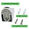 PIH Wall Mounted Bracket for Handheld shower head, Adjustable Holder