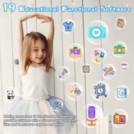 Phone for Kids, Smartphone Boys Girls with Puzzle Games, Parental Controls, Music, Camera, Kids Smartphones Best Gifts for Children's Aged 4-10 (Blue)