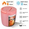Thermal Food Container, 1400 ml, Stainless Steel Thermal Bowl with