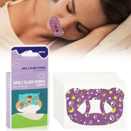 60 Stück Schlaf-Mundpflaster für Erwachsene, Mundatmungs-Korrekturpflaster, Das Schlaf-Mundpflaster wird zum Schlafen Verwendet und Kann die Nasenatmung und den Schlaf Verbessern
