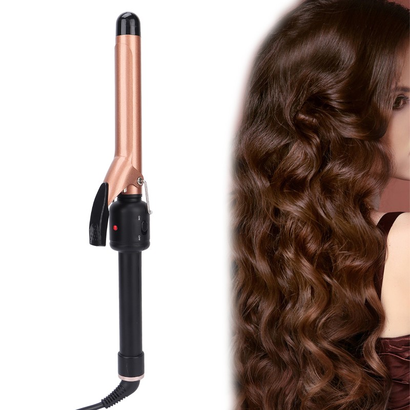 Curling Iron Wand Adjustable Temperature Ceramic Barrel Hair Curler 25mm