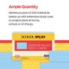 School Smart Ruled Index Card, 4 x 6 Inches, Blue,