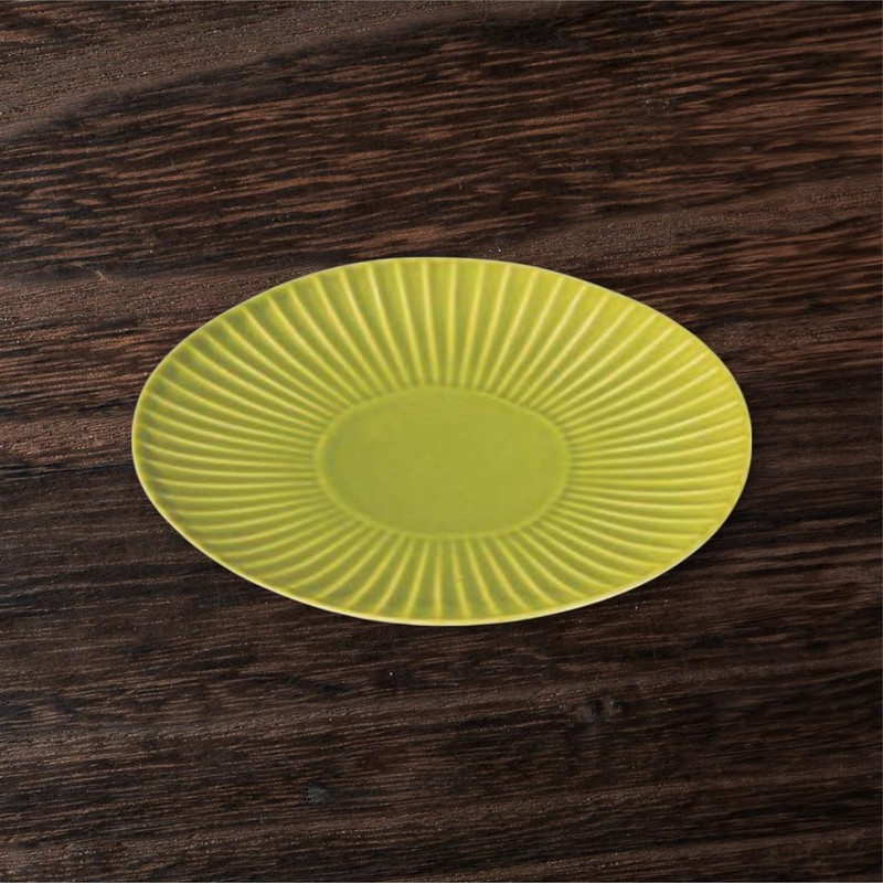 Takumikaze Arita Ware Plate, 7.1 inches (18 cm), Grass Plate,