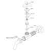 TOTO Horizontal Faucet (Spout Rotation, Water Saving, with Feed Seat)