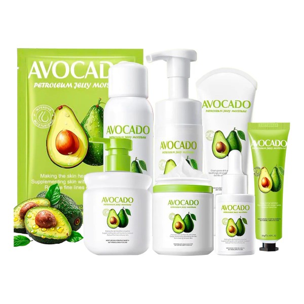Set Skincare Cuidado Piel Cara Aguacate Hidrata Antiarrugas