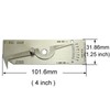 RIVERWELD V-WAC Single Weld Gage Welding Inspection Thread Gauge Metric
