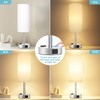 Fenmzee White Touch Bedroom Table Lamp - 3 Way Dimmable