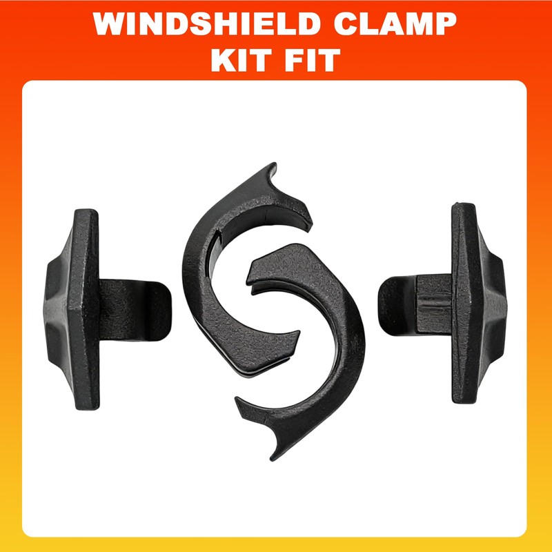 Lock & Ride Windshield Clamp Kit Fit For Polaris Rzr