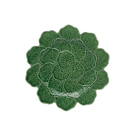 Charger Plate Green-Geranium, Set of 2
