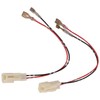 Ymiko Car Door Speaker Wiring Harness, 1 Pair Black ABS