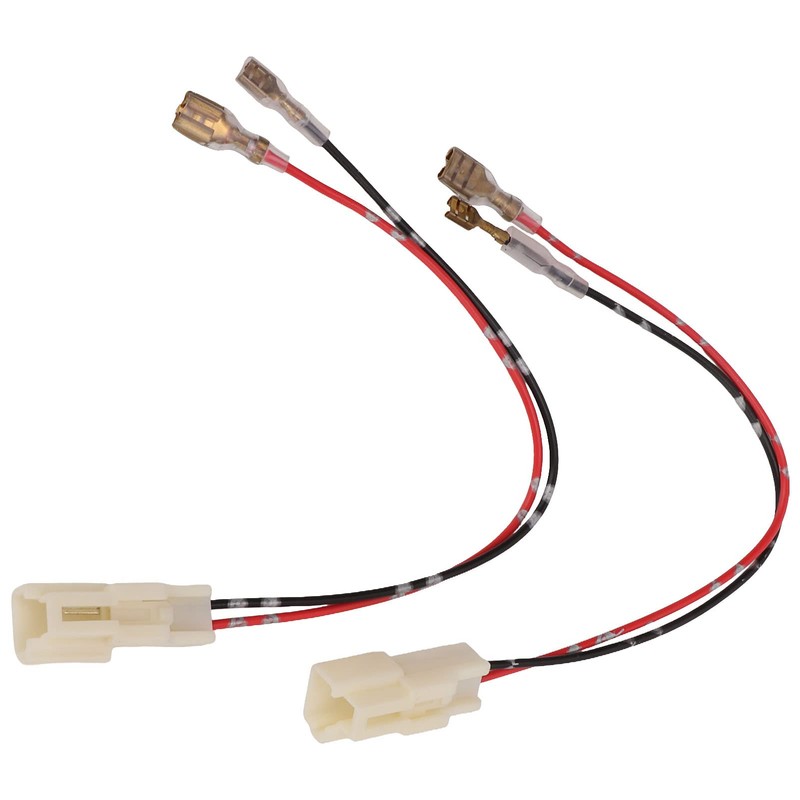 Ymiko Car Door Speaker Wiring Harness, 1 Pair Black ABS