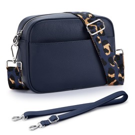 KALIDI Women's Small Shoulder Bag, Mini Bag, Shoulder Bag, Cross-body, Multi-layer, Waterproof, Lightweight, Plain, Large Capacity, Leather, 2 Shoulder Straps Included
