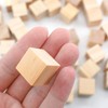 Enkrio ウッド キューブ 木製 積み木 立方体 木 ブロック 図形キューブ 100個セット