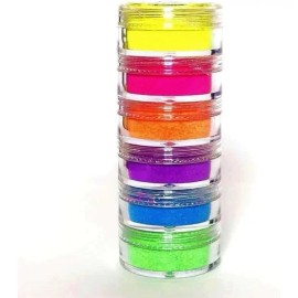 Aedc Sombras De Ojos Neón Brillantes - Kit De 6 Colores