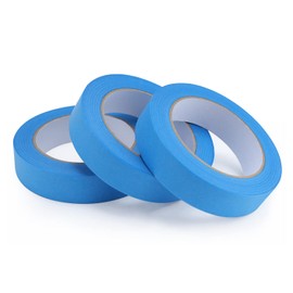 Lichamp Blue Painters Tape Bulk, 3 Pack 0.95 inch by 55 Yards Painters Tape Blue Masking Paper Tape for Wall Painting