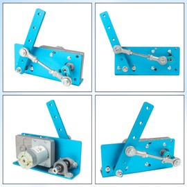 CNCTOPBAOS DC24V Linear Actuator Reciprocating Motor 20-120 Degrees Adjustable,275 Times Per Minute 275RPM Speed Regulator,Rocking Motor Swing Angle 20 to 120-Degree for DIY Automatic Wobbler Machine