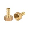 sourcing map Brass Hose Barb Fitting Connector, 10mm Barb G1/2