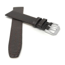 20mm Brown Lizard Pattern Leather Smartwatch Band Strap fits Skagen Hagen, Signatur, Hald & Many More