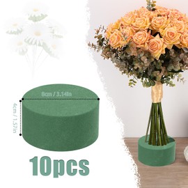 XRXYMQ Floral Foam Pack of 10, 8 x 4 cm, Flower Foam for Artificial Flowers, Foam Flower Arrangement Preferred for Weddings and Family