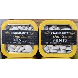 Trader Joe Chai Tea Vegan Mints 1.2oz 34g (Two Tins)