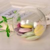 MIKAILE 6cm Christmas Transparent Hollow Ball Fillable Handmade DIY Ornament