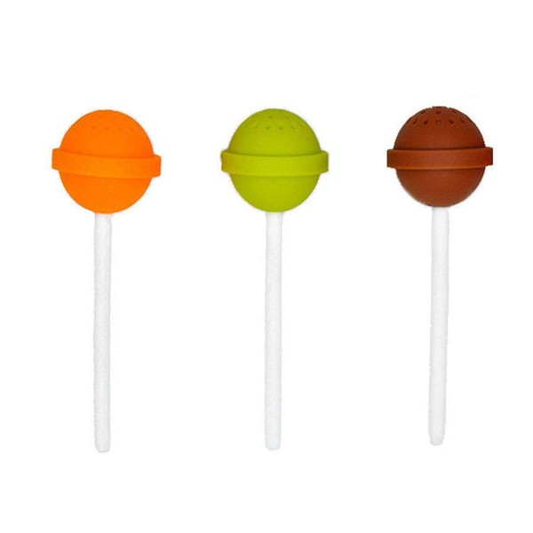 Tea Infuser Set of 3,Loose Tea Silicone Strainer Long Handle