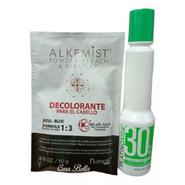 Nutrapel Sobre Decolorante Azul Alkemist Keraplex Nutrapel +activador