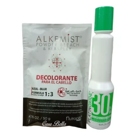 Nutrapel Sobre Decolorante Azul Alkemist Keraplex Nutrapel +activador
