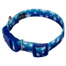 Country Brook Design - Winter Wonderland Christmas Dog Collar with 23 Festive Patterns - Deluxe Collection (1 Inch, Medium)