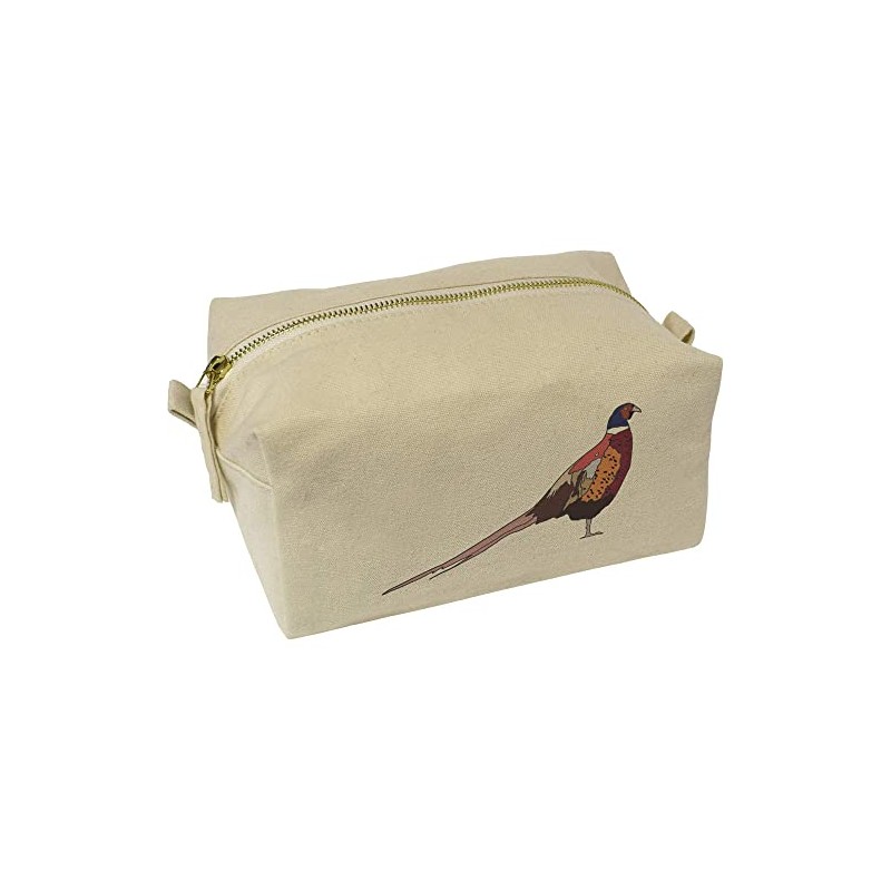 'Pheasant ' Canvas Wash Bag/Makeup Case (CS00031564)