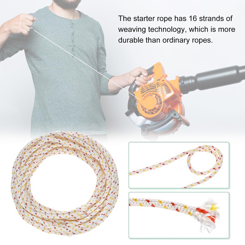 M METERXITY Recoil Starter Rope Pull Cord 6mm 10m Pull