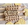 Embossing rolling pin cat set of 3 children's rolling pin
