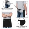 Utopia Wear 4 Pack Server Apron with 3 Pockets, Waist