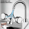 Faucet Sprayer Attachment，Kitchen Faucet Head Replacement 360° Rotatable 3-Speed Faucet