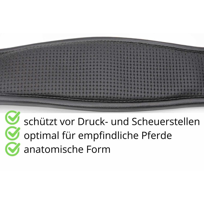 AMKA Neoprene Saddle Girth Soft Padded Black