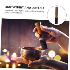 Kisangel Meditation Singing Bowl Stick Handmade Tibetan Sound Bowl Striker Mallet for Relaxation Mindfulness and Holistic Healing