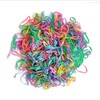 FEIFEI’S BOW 500 Pieces Multi Colour White Poly Rubber Bands