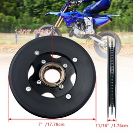 QASKEHKT Rear Sprocket Freewheel Chain Plate Guide Assembly for Razor MX500 MX650 RSF350 SX500 Dirt Bike Kids Electric Motocross Motorcycle Parts with 25H Chain Tensioner Link